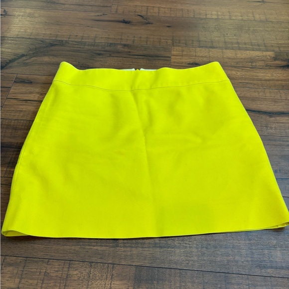 J. Crew Dresses & Skirts - J.Crew Neon Yellow Mini Skirt Bright A-Line Summer Skirt Size 2
